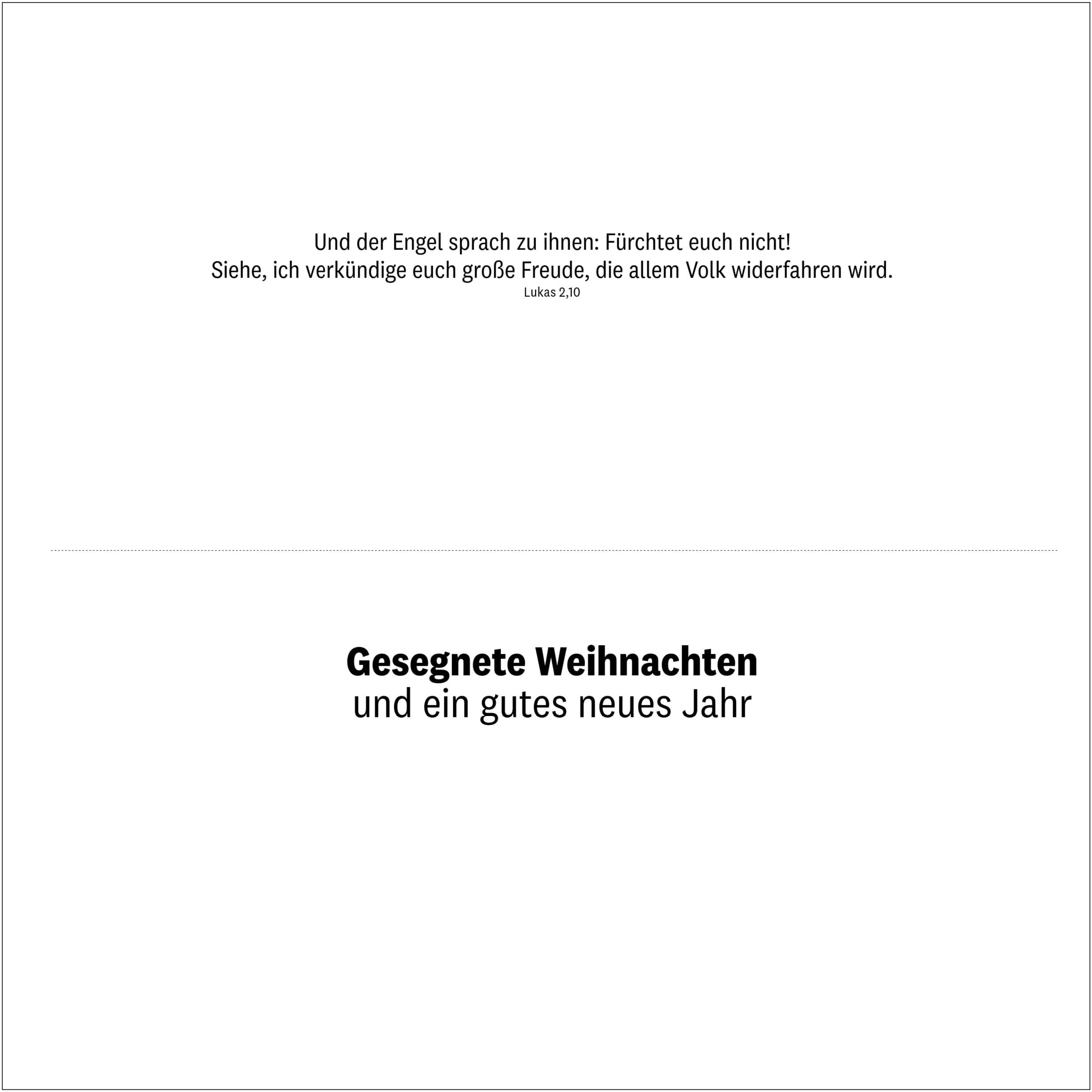 5er Set Weihnachtskarte 2025