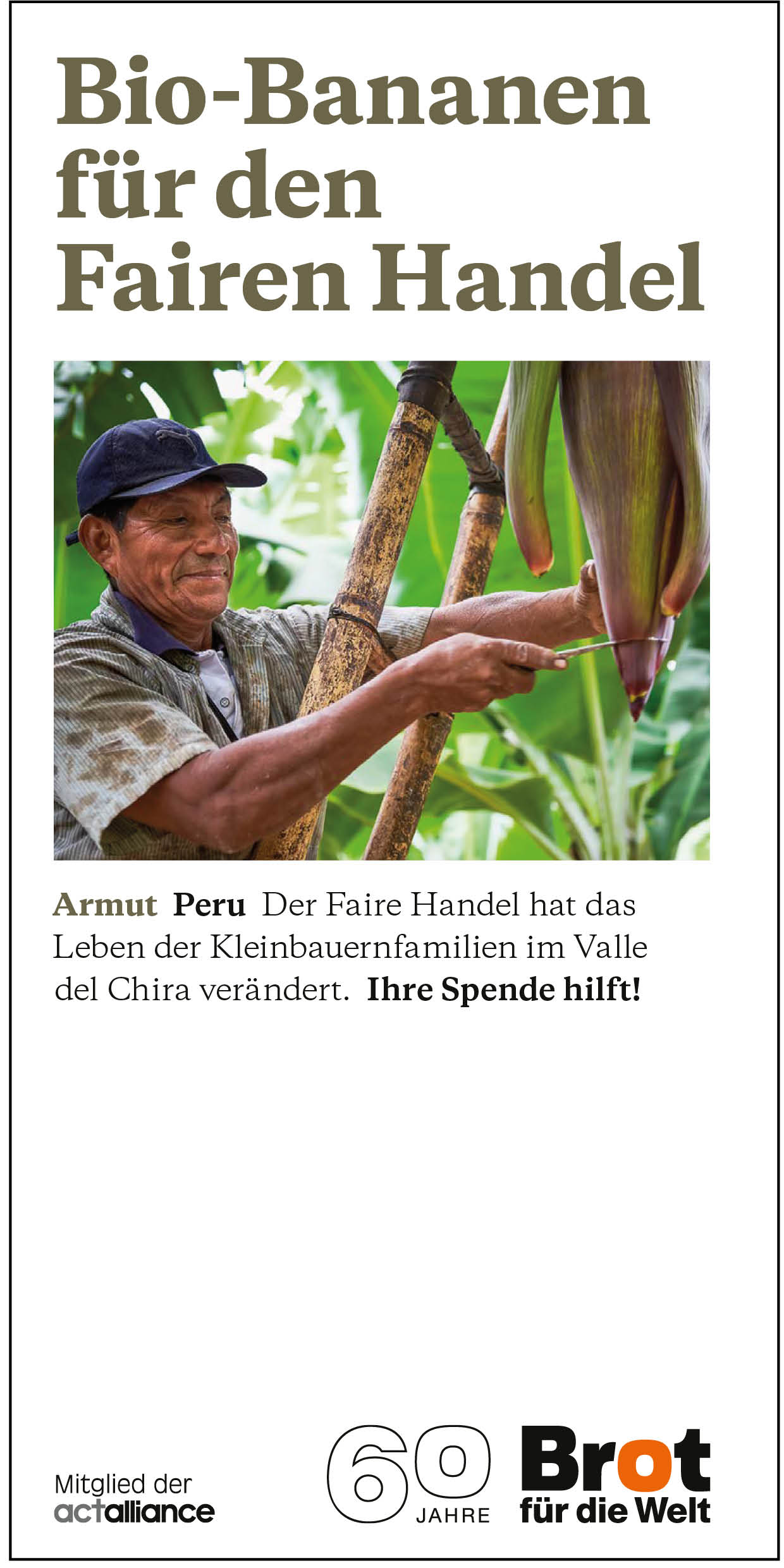 Peru - Bio-Bananen für den Fairen Handel (Faltblatt Armut)