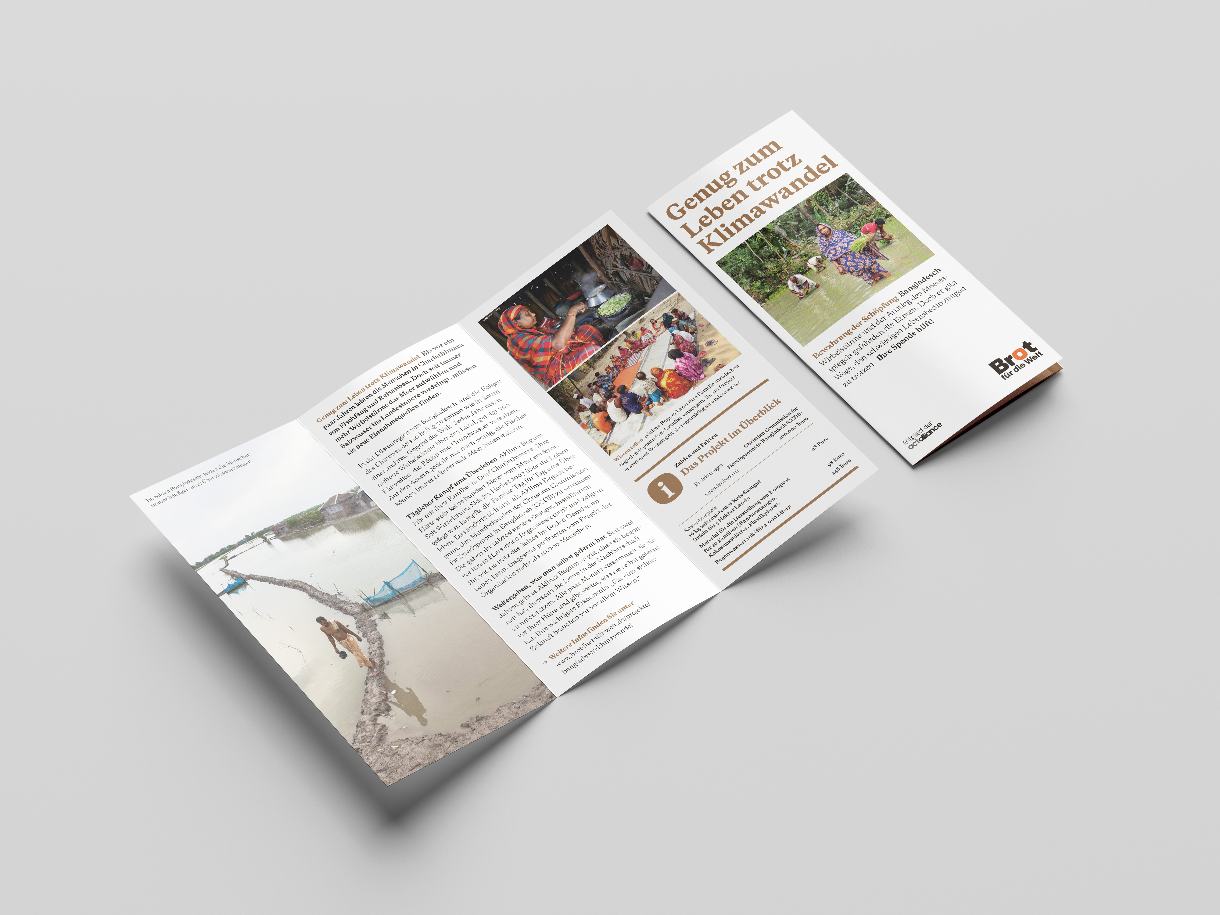 Bangladesch: Genug zum Leben trotz Klimawandel (Faltblatt Bewahrung der Schöpfung)