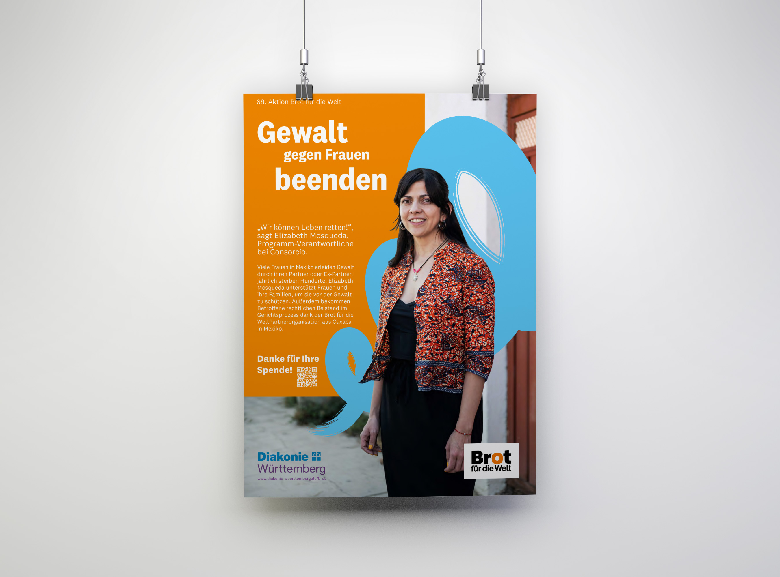 Württembergisches Plakat „Gewalt gegen Frauen beenden“ (Mexiko)