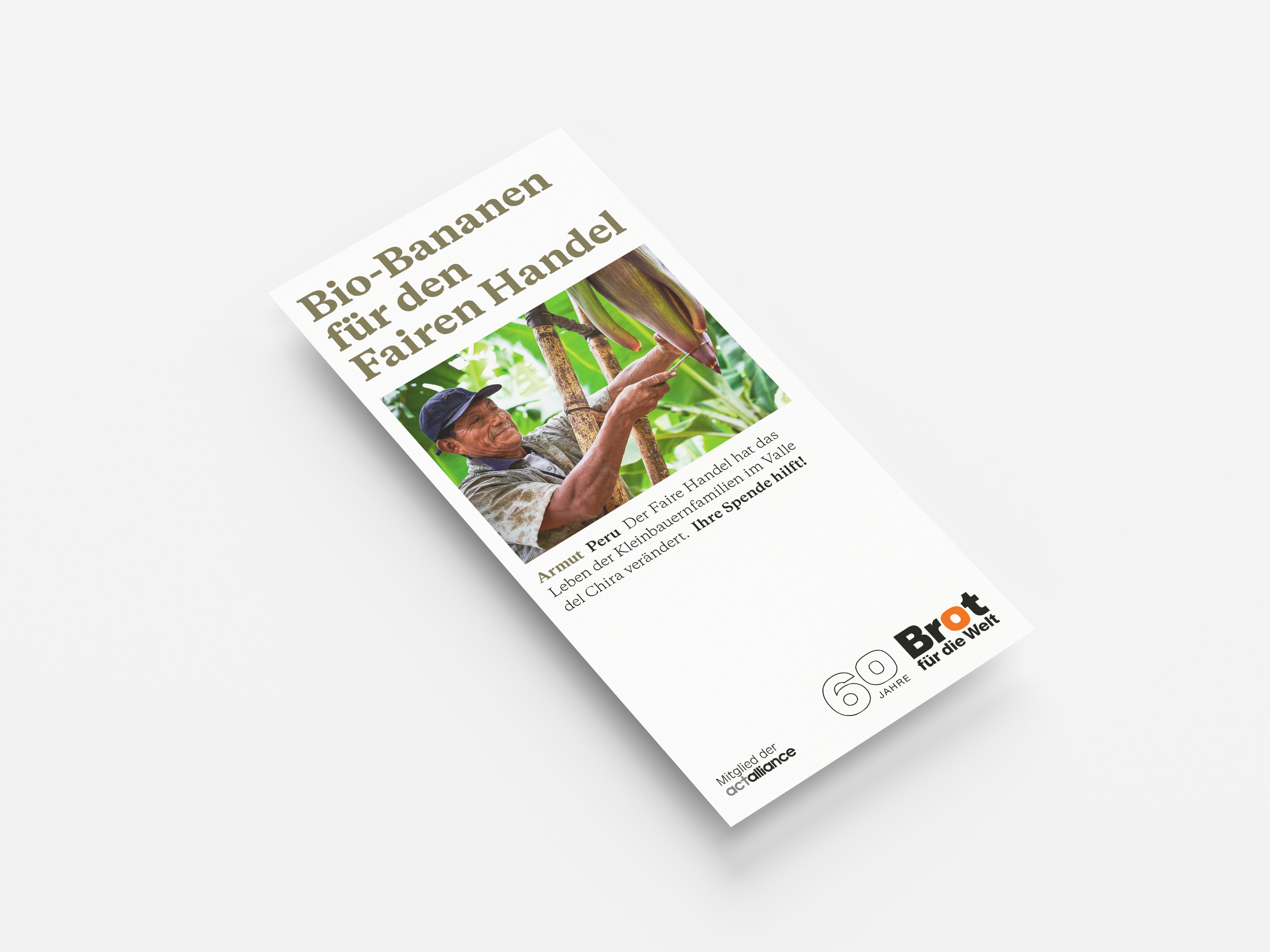 Peru: Bio-Bananen für den Fairen Handel (Faltblatt Armut)