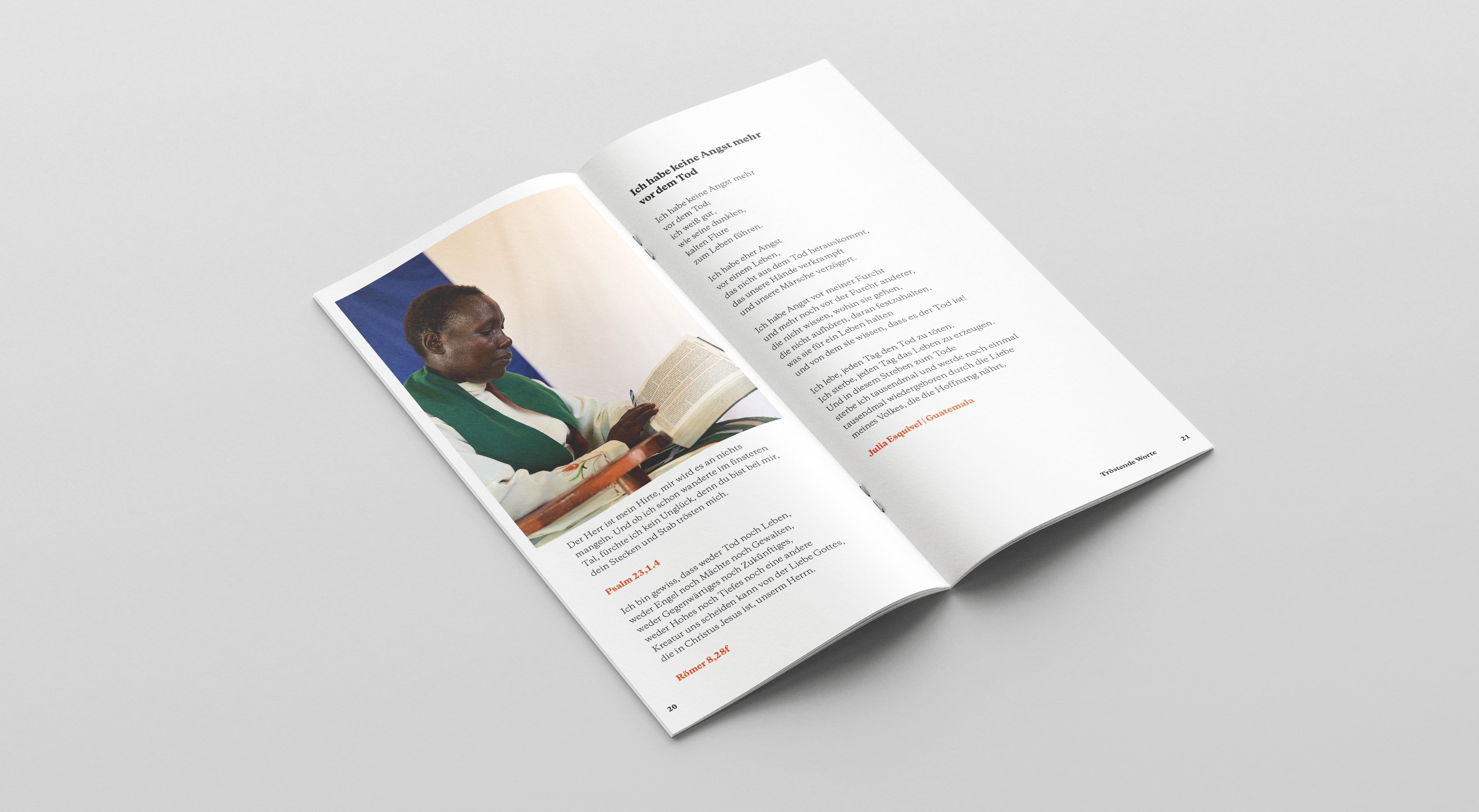 Broschüre: Tröstende Worte