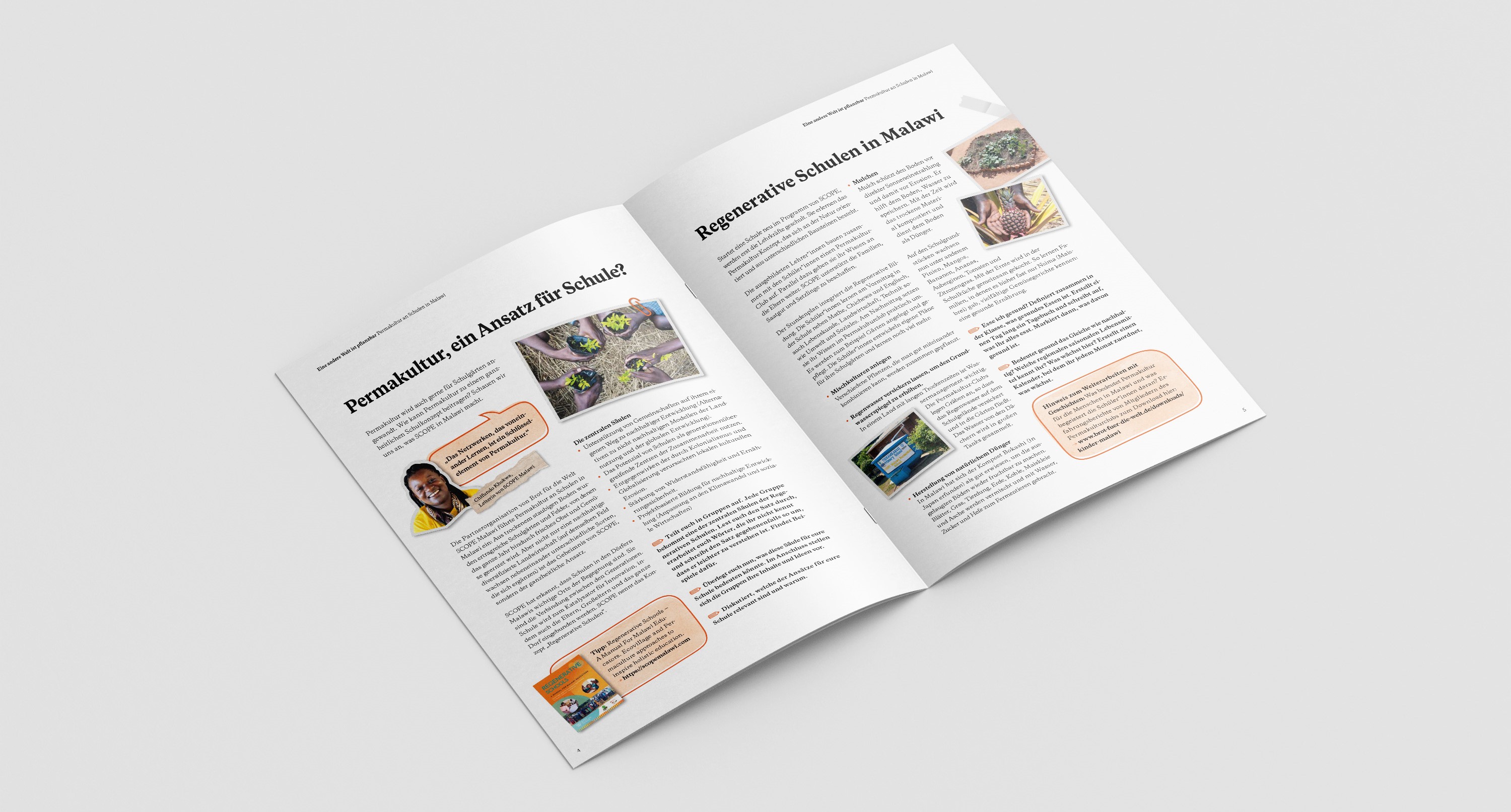 Bildungsmaterial: Malawi zur Weltkarte Ernährung – Eine andere Welt ist pflanzbar