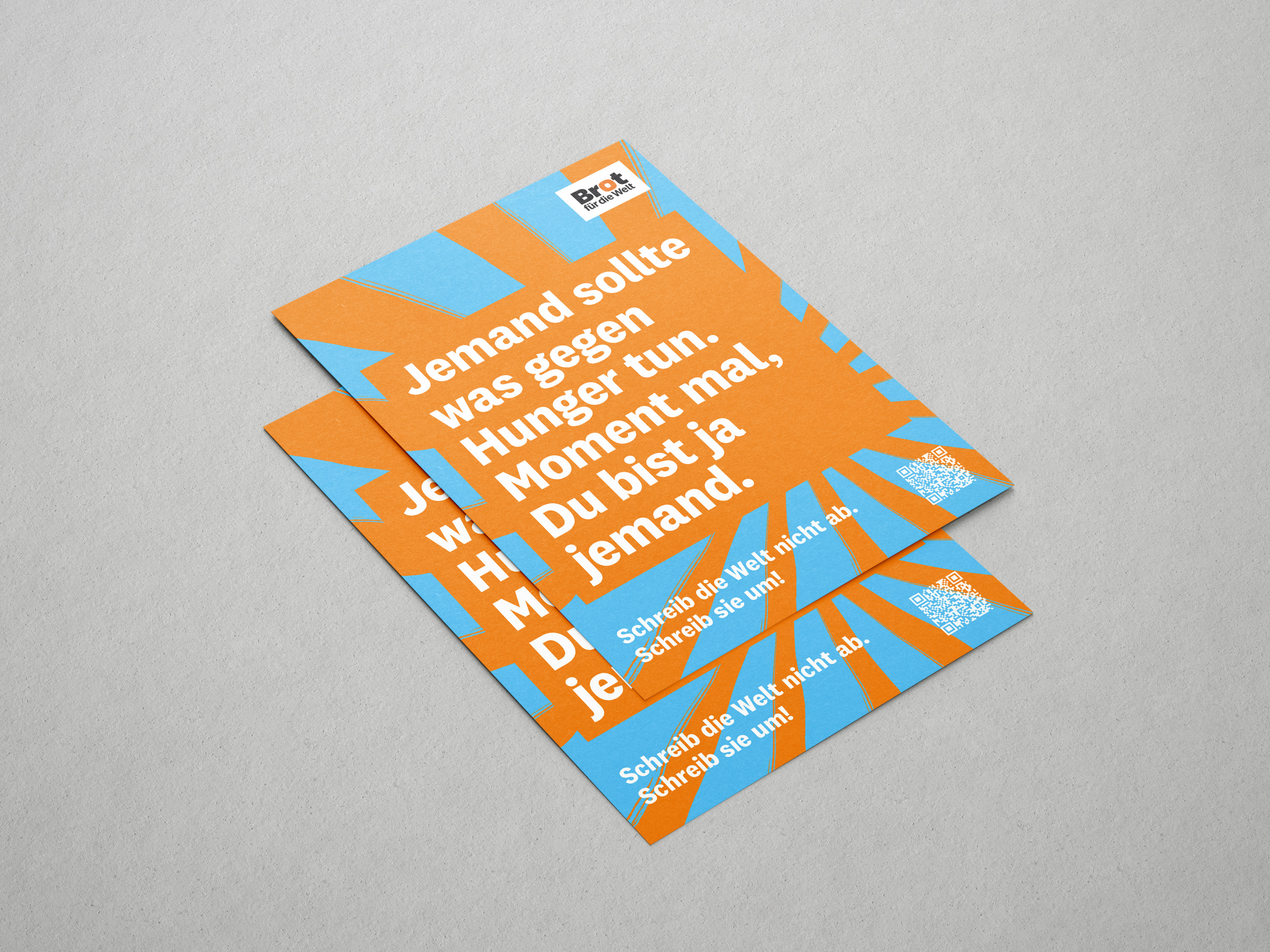 50er Pack Postkarte Hunger