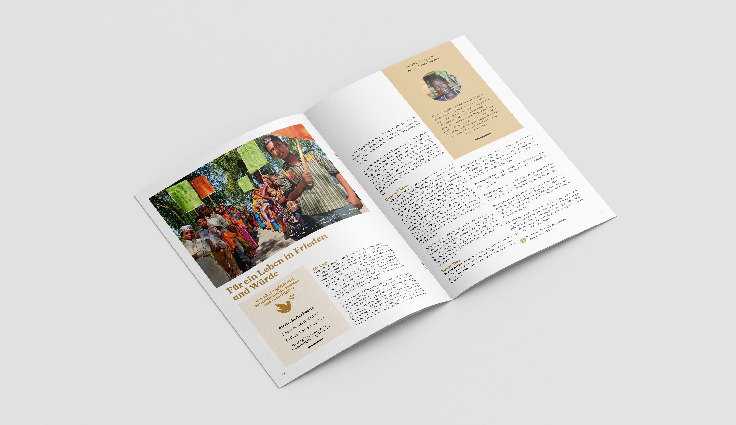 Broschüre: Für ein Leben in Würde – Strategie 2021+ 