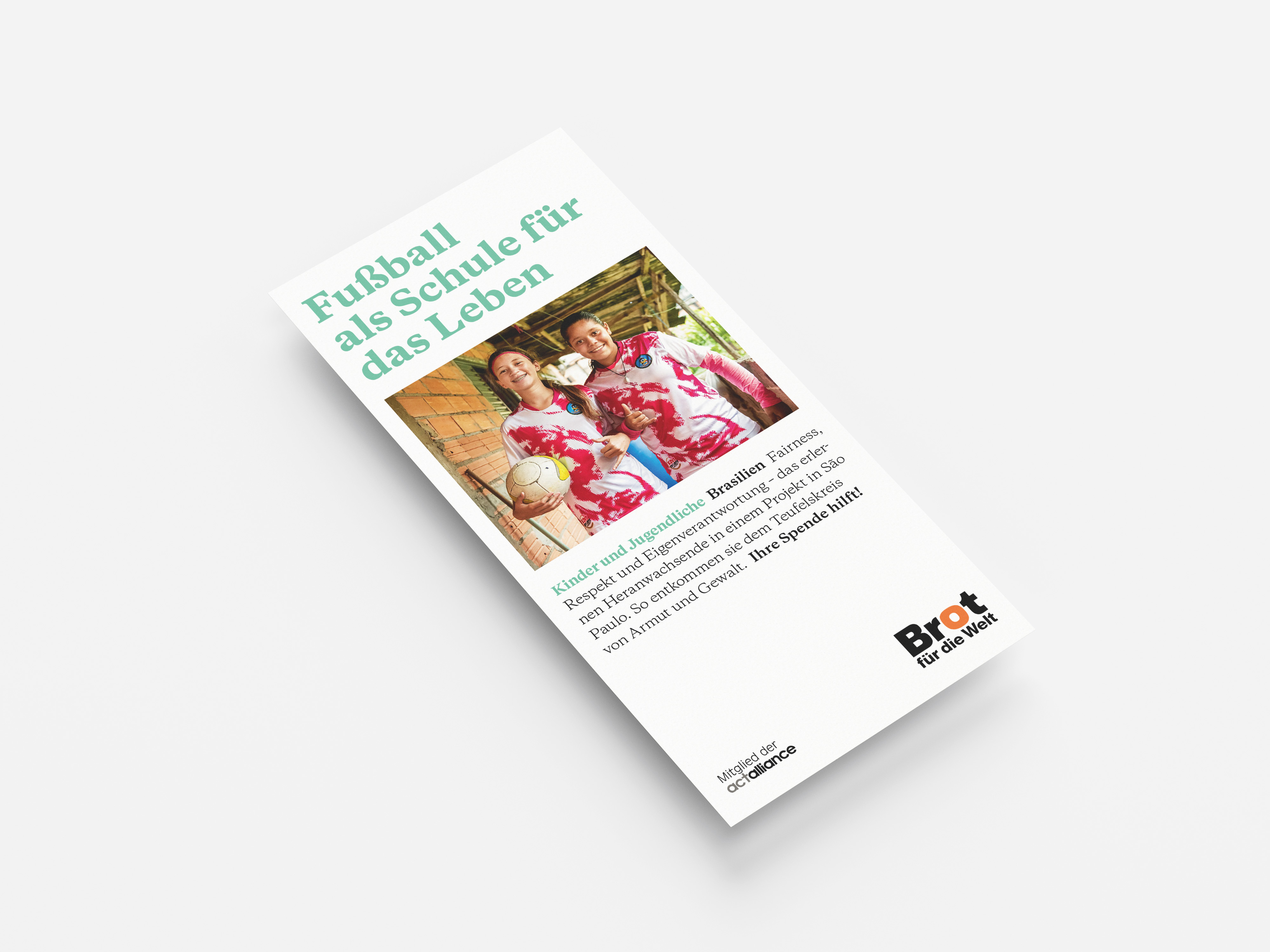Brasilien: Fußball als Schule für das Leben (Faltblatt Kinder)